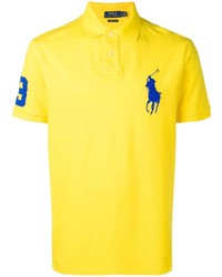 Polo brodé jaune Polo Ralph Lauren