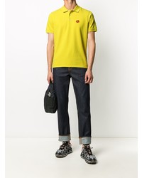 Polo brodé jaune Kenzo