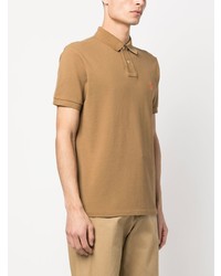 Polo brodé marron clair Polo Ralph Lauren