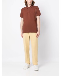 Polo brodé marron BOSS