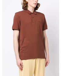 Polo brodé marron BOSS