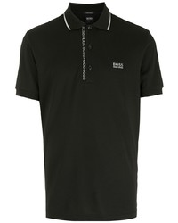 Polo brodé noir BOSS