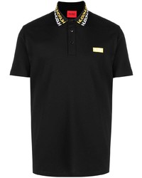 Polo brodé noir BOSS