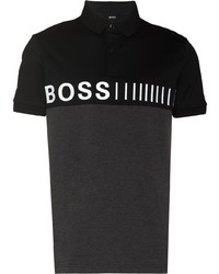 Polo brodé noir BOSS