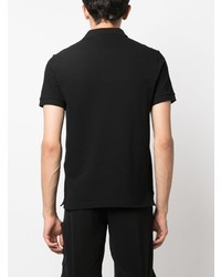 Polo brodé noir Stone Island