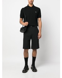 Polo brodé noir Fred Perry