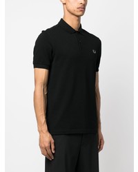 Polo brodé noir Fred Perry