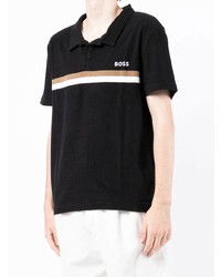 Polo brodé noir BOSS