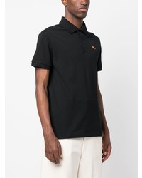 Polo brodé noir Etro