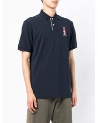 Polo brodé noir Hackett