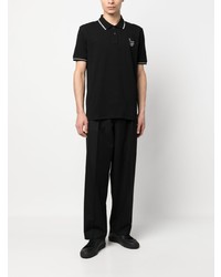 Polo brodé noir PS Paul Smith