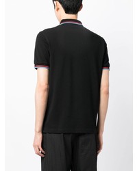 Polo brodé noir Fred Perry