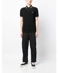 Polo brodé noir Fred Perry