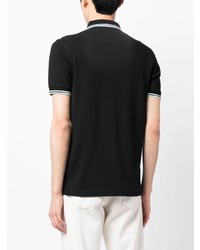 Polo brodé noir Fred Perry