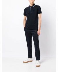 Polo brodé noir BOSS