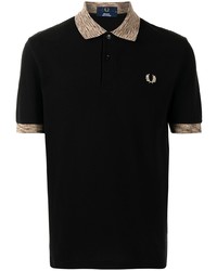 Polo brodé noir Fred Perry