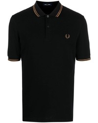 Polo brodé noir Fred Perry