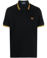 Polo brodé noir Fred Perry