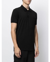 Polo brodé noir Iceberg