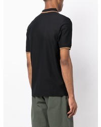 Polo brodé noir Fred Perry