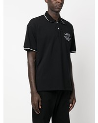 Polo brodé noir Amiri