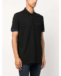 Polo brodé noir BOSS