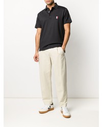 Polo brodé noir Tommy Hilfiger