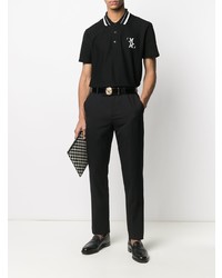 Polo brodé noir Billionaire