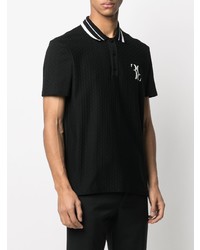 Polo brodé noir Billionaire