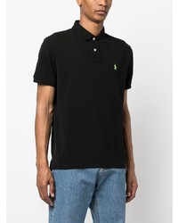 Polo brodé noir Polo Ralph Lauren