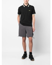 Polo brodé noir BOSS