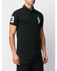 Polo brodé noir Polo Ralph Lauren