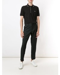 Polo brodé noir BOSS