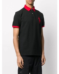 Polo brodé noir Polo Ralph Lauren