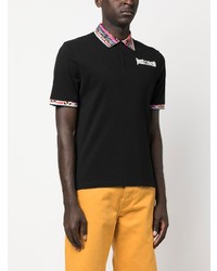 Polo brodé noir Just Cavalli