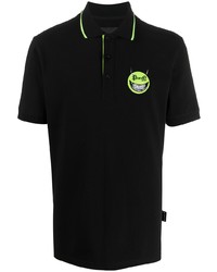 Polo brodé noir Philipp Plein