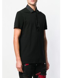 Polo brodé noir Philipp Plein