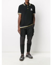 Polo brodé noir White Mountaineering