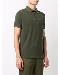 Polo brodé olive Stone Island