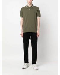 Polo brodé olive Fred Perry