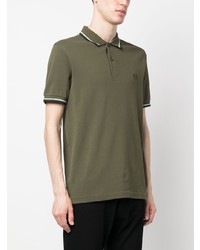 Polo brodé olive Fred Perry