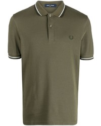 Polo brodé olive Fred Perry