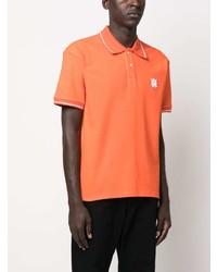 Polo brodé orange Amiri