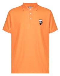 Polo brodé orange Karl Lagerfeld