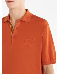 Polo brodé orange Etro