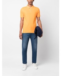 Polo brodé orange Vilebrequin