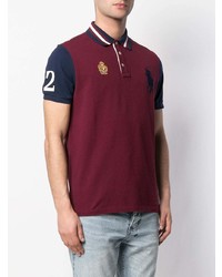 Polo brodé pourpre foncé Polo Ralph Lauren