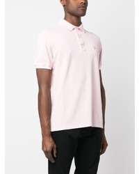 Polo brodé rose Isaia