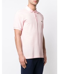 Polo brodé rose Lacoste