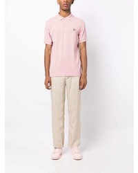 Polo brodé rose Fred Perry